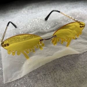Stylish Yellow Flame Sunglasses